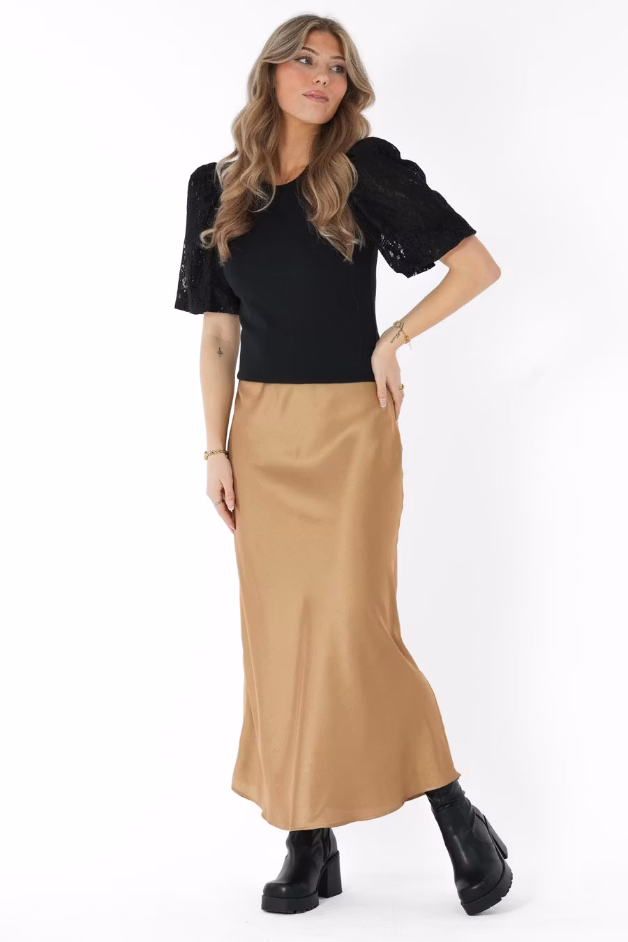 CAPRI COLLECTION - Lorraine Skirt Amber Gold