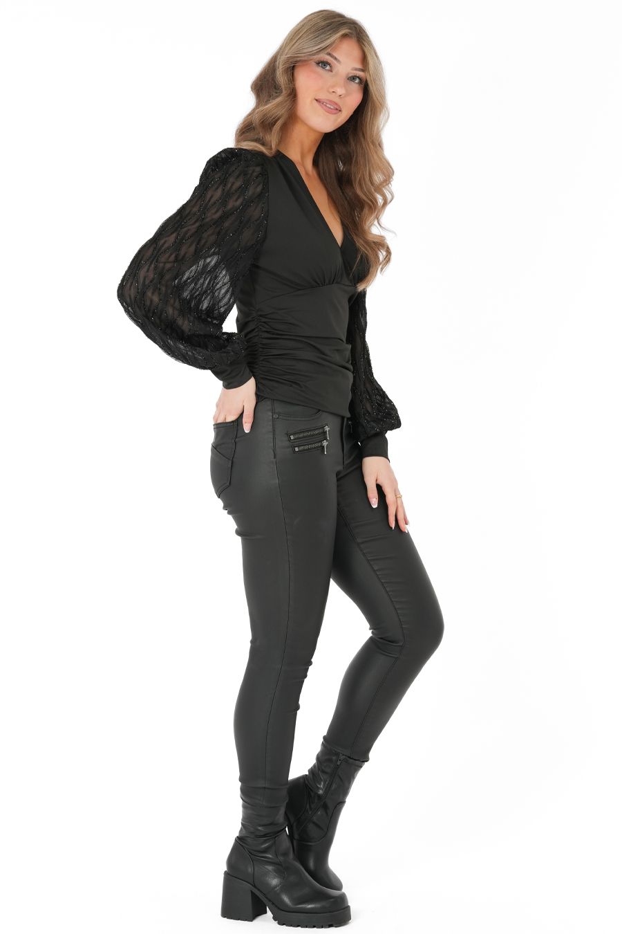 CAPRI COLLECTION - Rochelle Top Black
