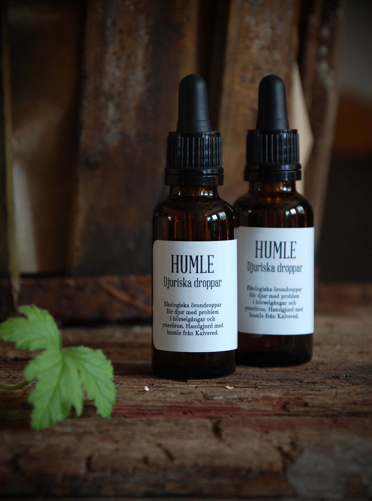HUMLE - Djuriska droppar, öronrengöring för din hund 30 ml - Storlek utgår
