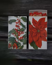 Tändsticksask julstjärna/järnek