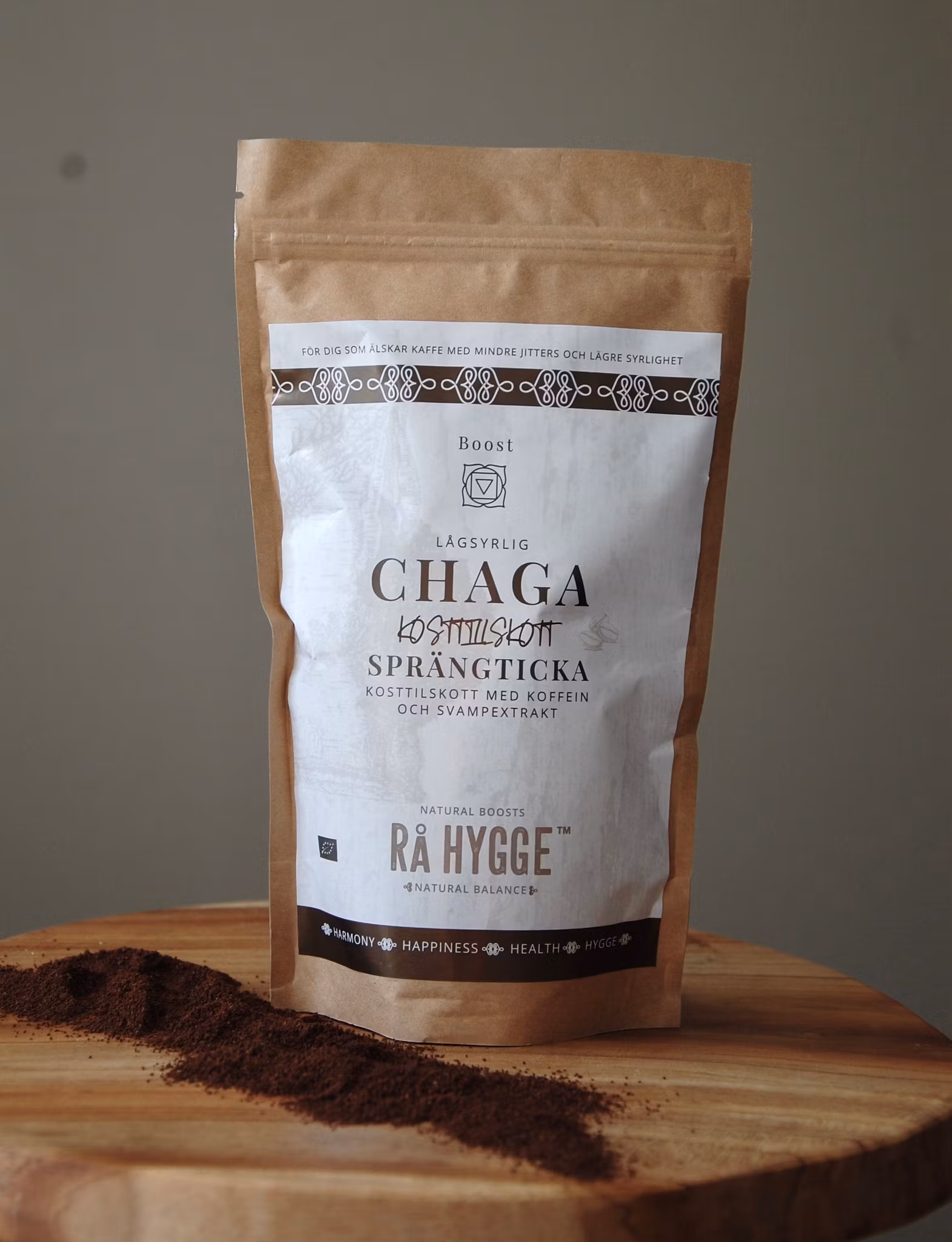 Chaga svampkaffe - Ett mörkrostat arabicakaffe med Chagasvamp