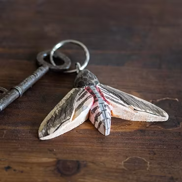 Nyckelring nattfjäril