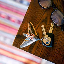 Nyckelring nattfjäril