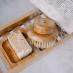 Massageborste med kokosborst