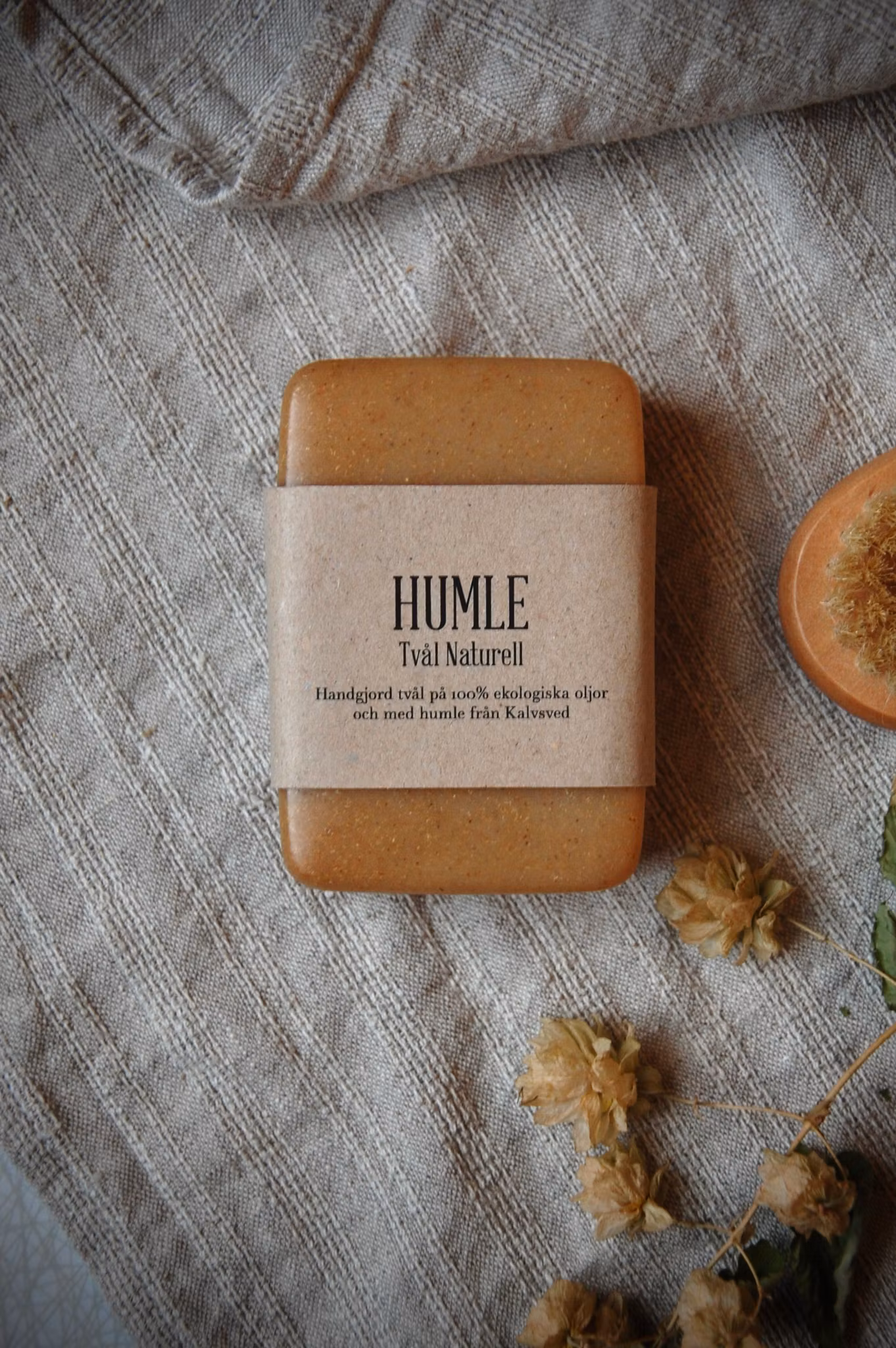 Bärbar HUMLE, tvål+ask - Naturell