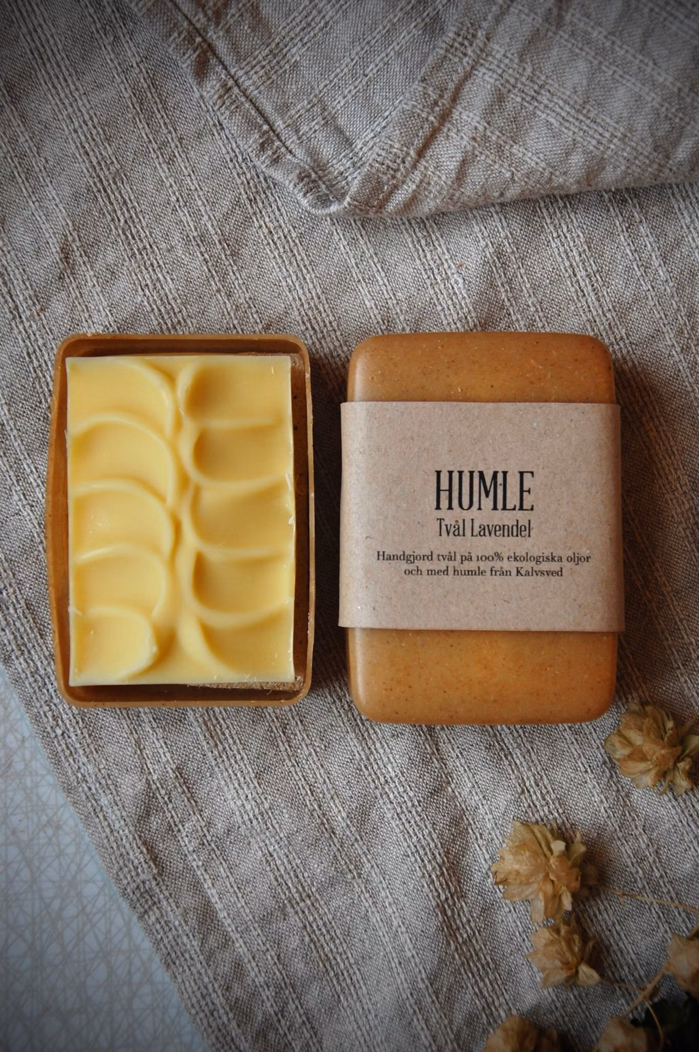 Bärbar HUMLE, tvål+ask - Lavendelblom