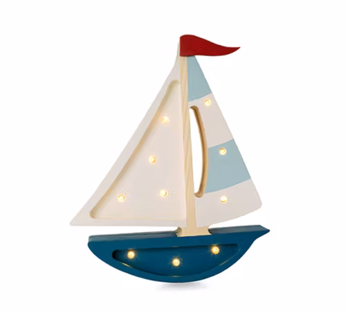 Little Lights, Nattlampe till barnerommet, Seilbåt teal