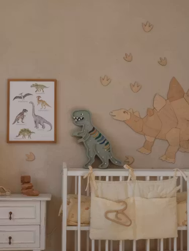 Little Lights, Nattlampe til barnerommet, Dino Rex Khaki Pastell
