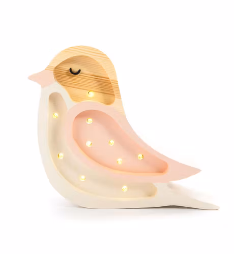Little Lights, Nattlampe til barnerommet, Liten fugl strawberry cream