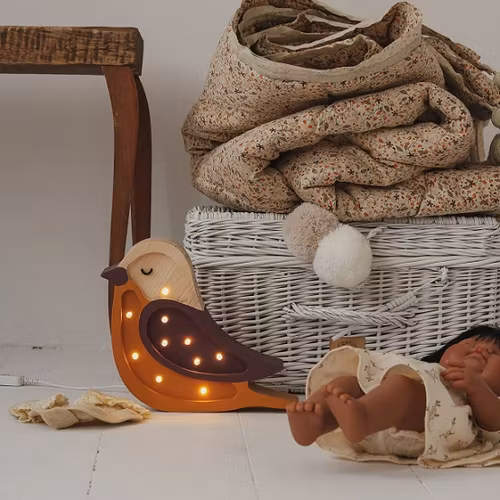 Little Lights, Nattlampe til barnerommet, Liten fugl maroon