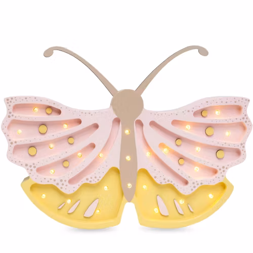 Little Lights, Nattlampe til barnerommet, Sommerfugl Honey rose
