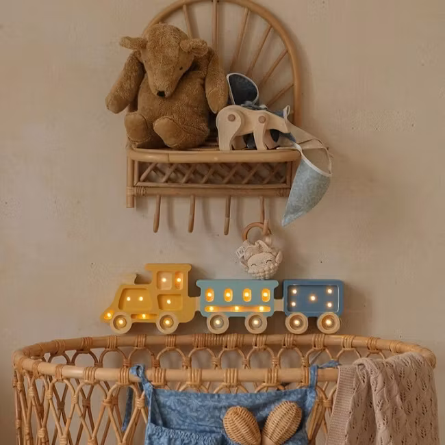 Little Lights, Nattlampe til barnerommet, Tog Gult/blått