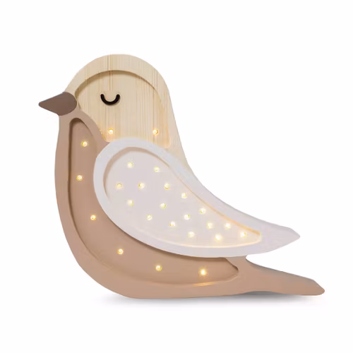 Little Lights, Nattlampe til barnerommet, Stor fugl Coffee wood