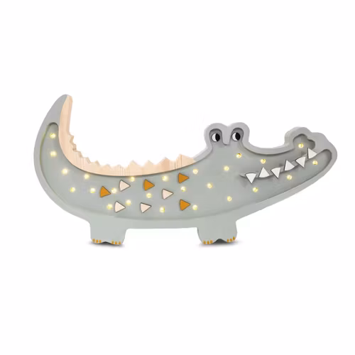 Little Lights, Nattlampe til barnerommet, Krokodille lysegrønn