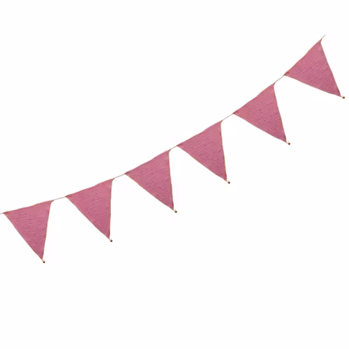 Babylove, vimpel til barnerommet, pink