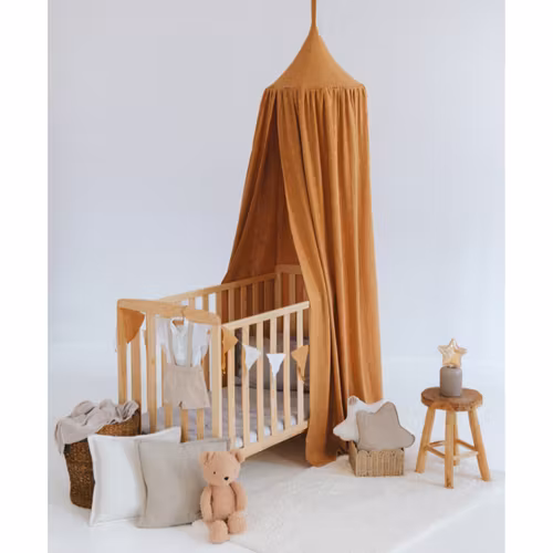 Babylove, Caramel sengehimmel i bomullsmusselin med lyslenke