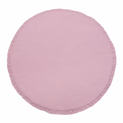 Babylove, rund lekematte med volanger 120 cm, rosa