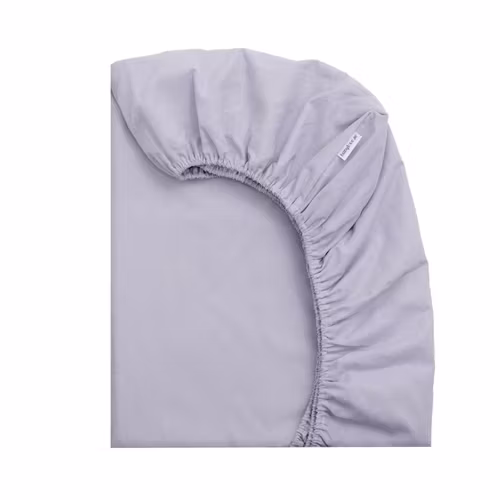 Babylove, Grått laken, fasongsydd, 80x160 til juniorseng/barneseng
