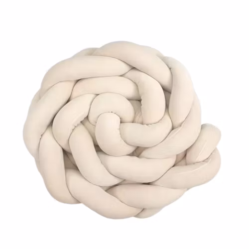 Babylove, sengekant flettet, beige