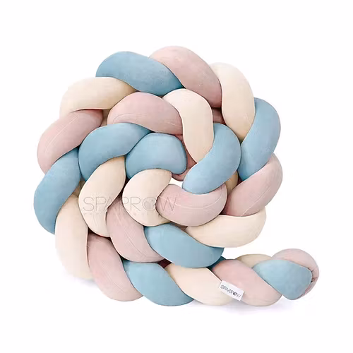Sengekant flettet, Pastell mix