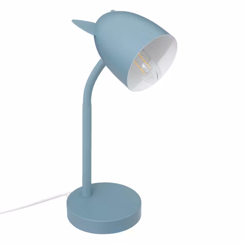 Bordlampe med ører til barnerommet, blå
