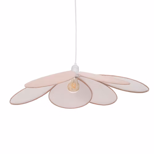 Taklampe til barnerommet, rosa kronblad