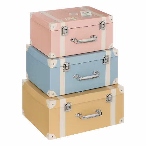 Koffertoppbevaring til barnerommet, 3-pack