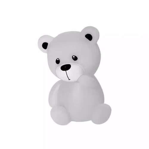 Nattlampe teddy, grå