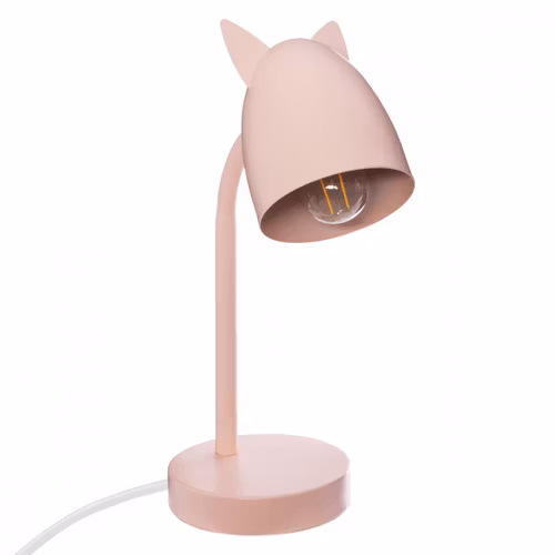 Bordlampe med ører til barnerommet, rosa