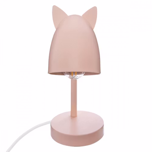 Bordlampe med ører til barnerommet, rosa