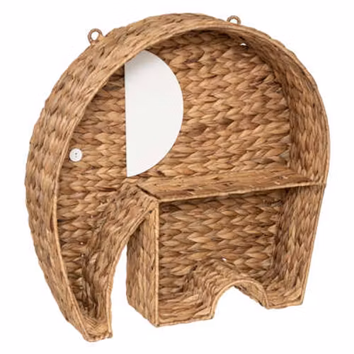 Vegghylle elefant, medium beige