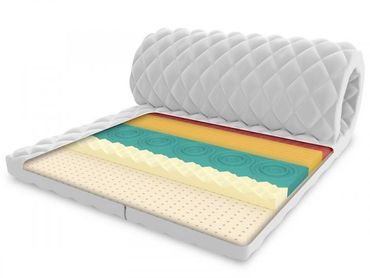 Overmadrass til barneseng/juniorseng, Frutti Latex 6 cm