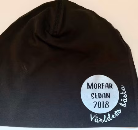 Mössa med tryck