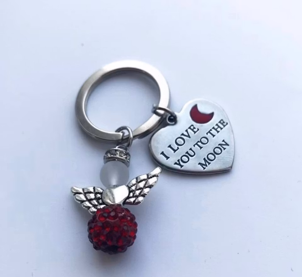 ”I love you to” med röd ängel