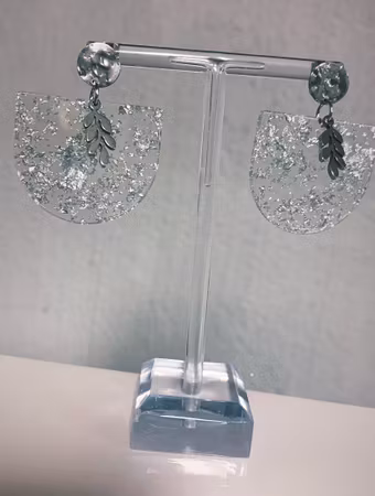 Örhängen: Glitter flingor