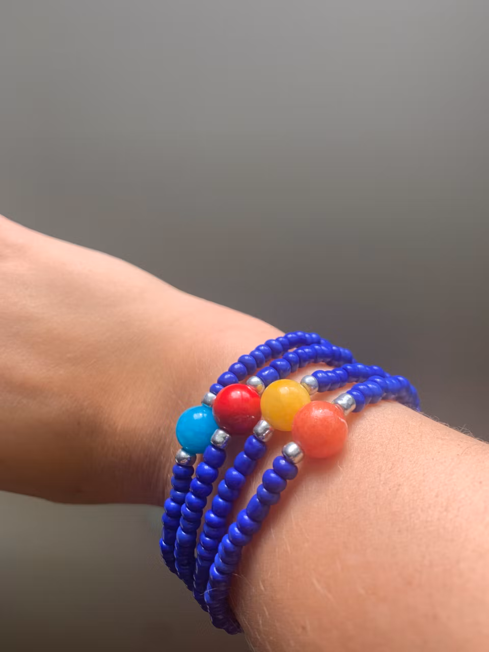 ”Godis”armband - blå