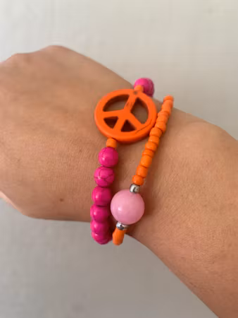 ”Godis”armband - orange
