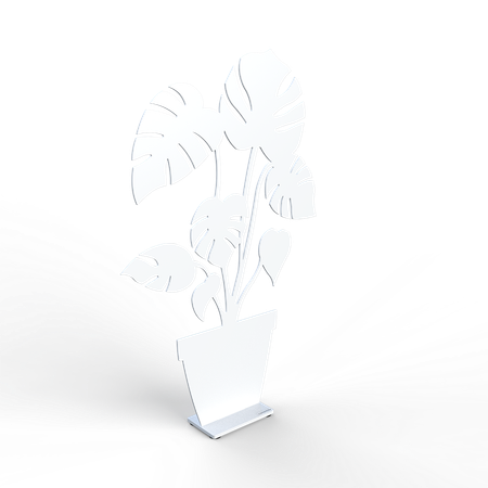 Plåt - Monstera 30cm