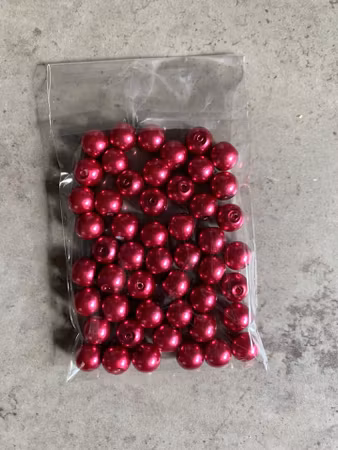 Vaxade glaspärlor - 8mm