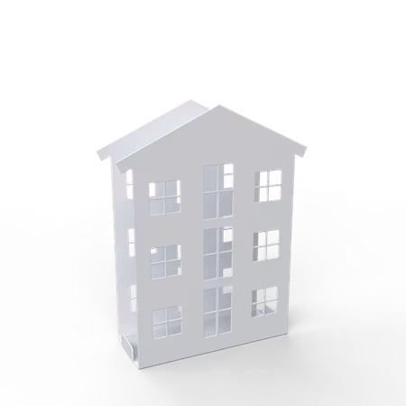 Plåt: 3våningshus