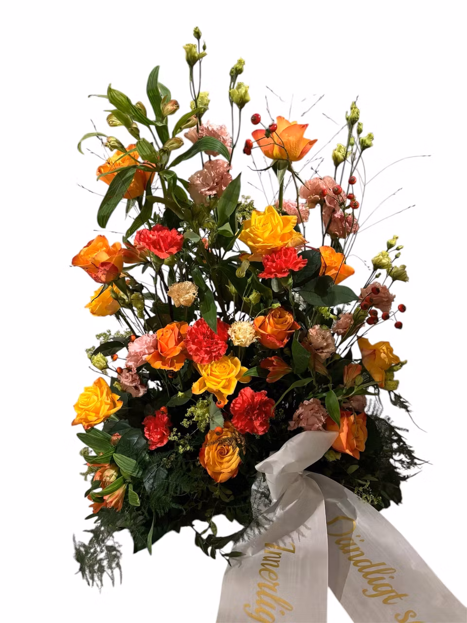 Stående rak begravningsdekoration