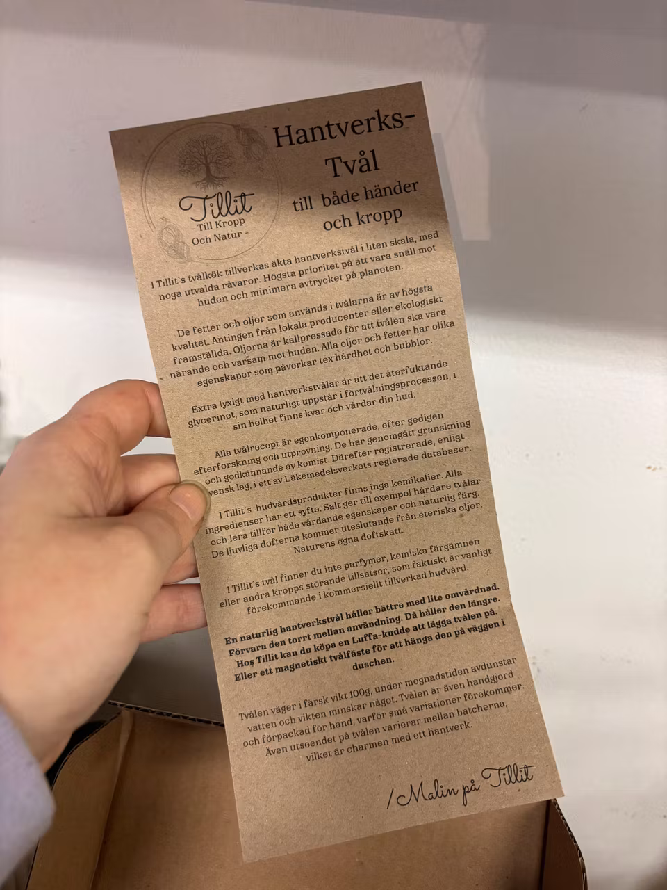 Handgjorda tvålar från Tillit
