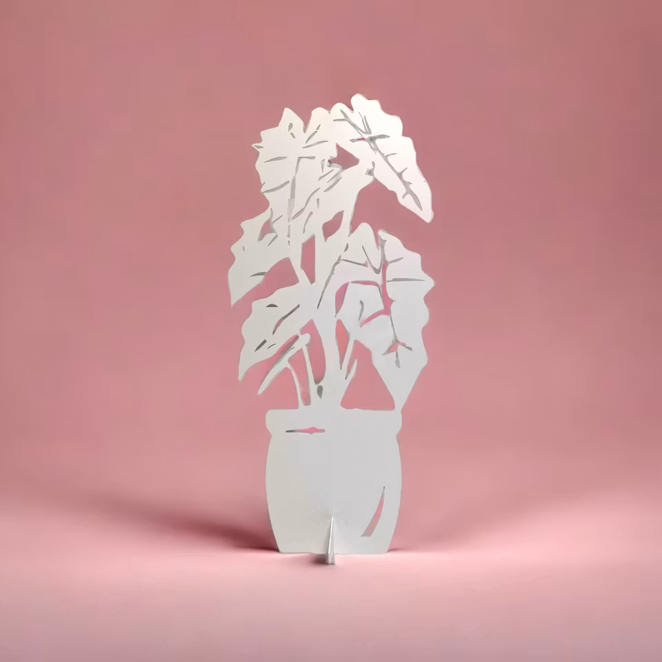 Älska plåt: skelettblomma