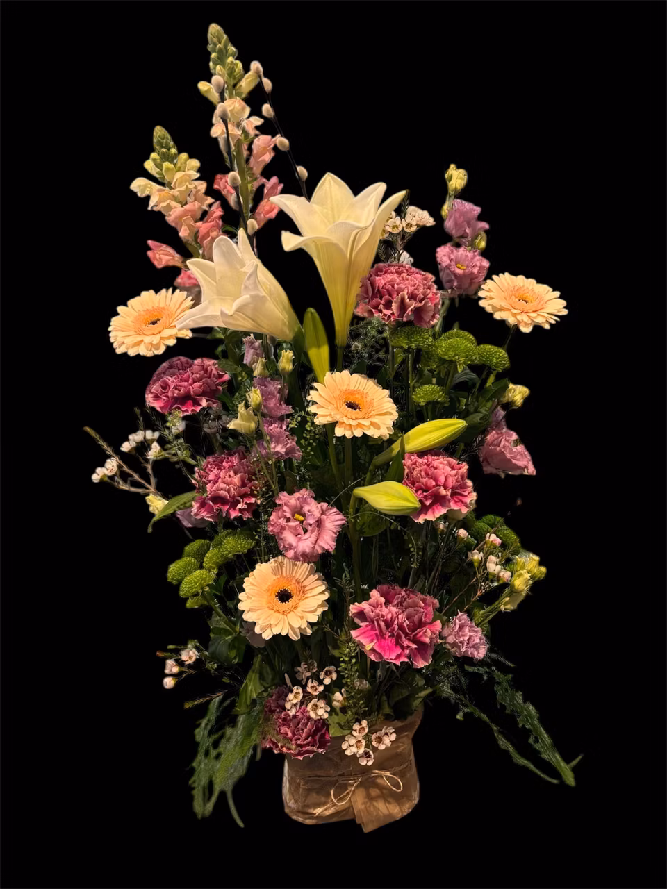 Stående rak begravningsdekoration