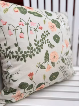 Kuddfodral: Rosa Flora