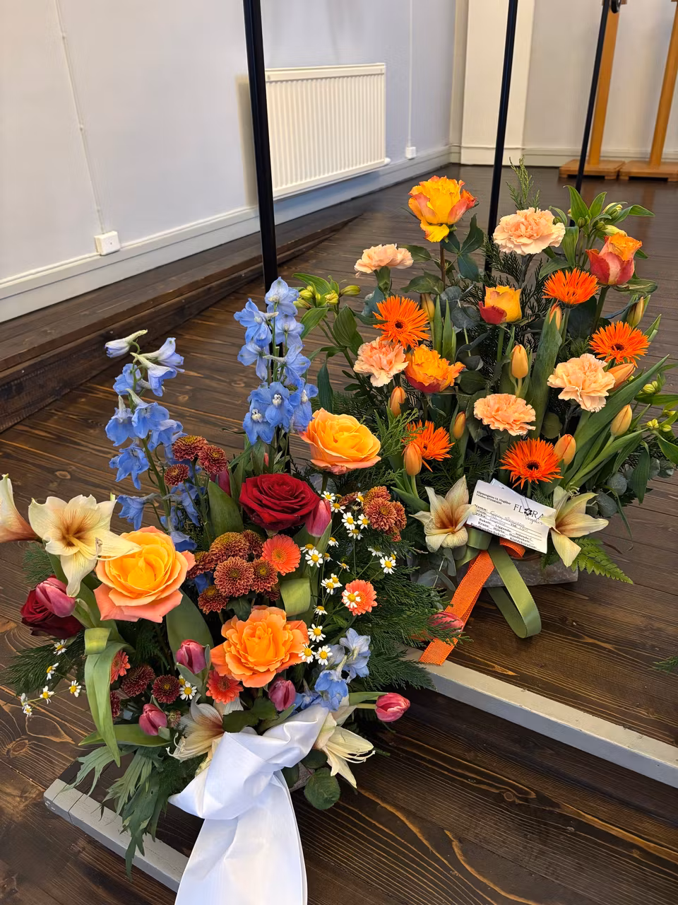 Stående rak begravningsdekoration