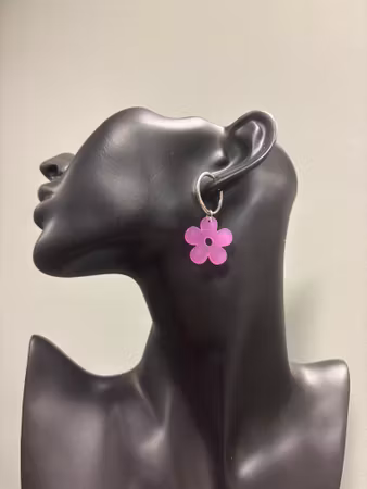 Örhängen: hängande blomster