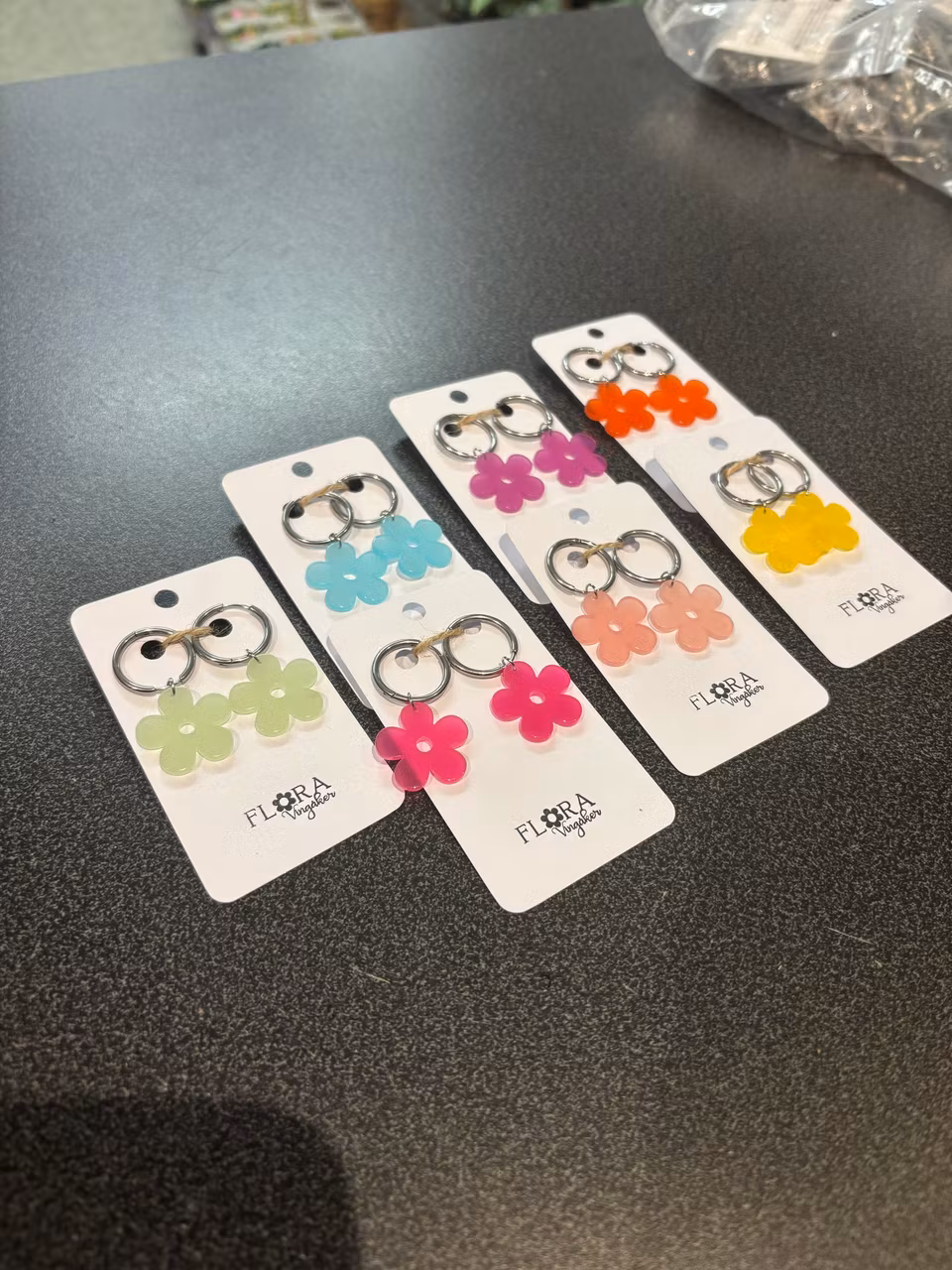 Örhängen: hängande blomster