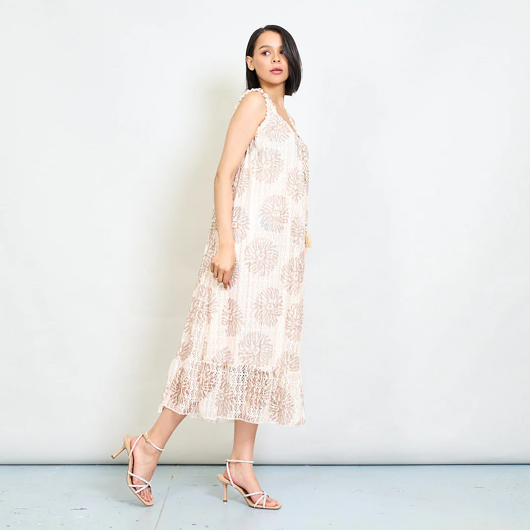 Maxiklänning: tropical leaf