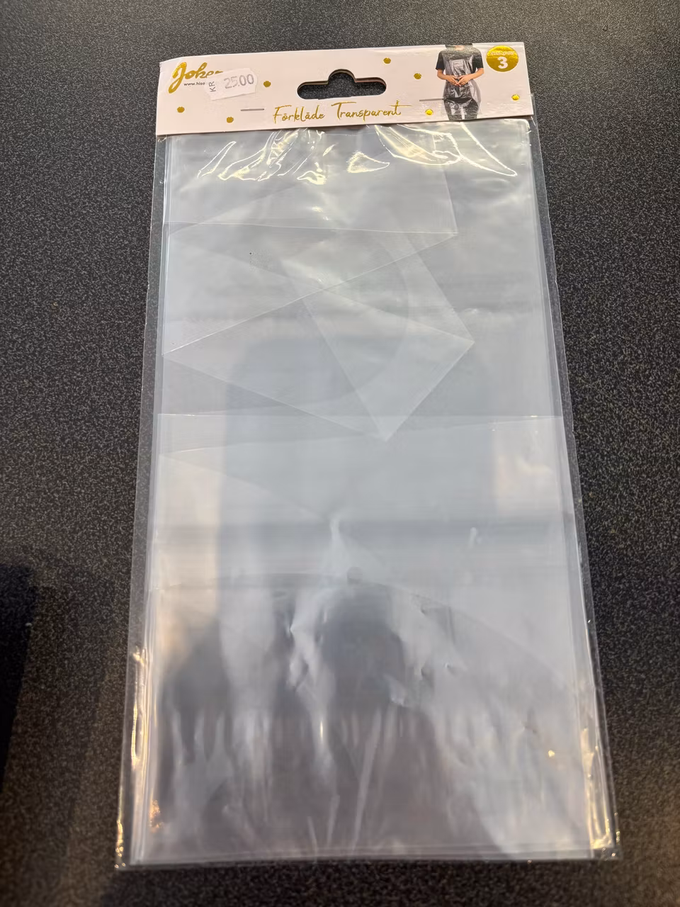 Transparent förkläde